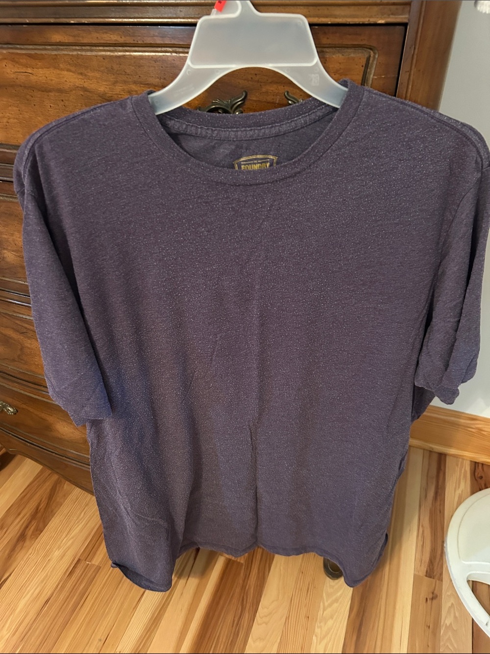 The Foundry Supply Co. Men's Short Sleeve Heathered Purple T-Shirt